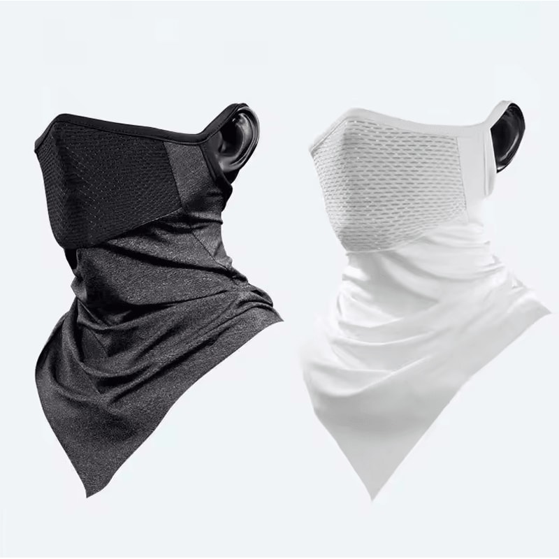 Ice Silk UV Protection Cycling Face Mask Breathable Full Coverage Bandana For Summer Outdoor Use 0