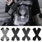 Striped Knit Fingerless Arm Warmers Elastic Long Sleeve Winter Gloves For Style Warmth 0