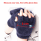 Plush FlipTop Fingerless Winter Gloves Soft Warm Convertible Mittens For Women 0