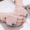 Plush FlipTop Fingerless Winter Gloves Soft Warm Convertible Mittens For Women 4