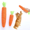 Interactive Carrot Cat Chew Toy BiteResistant Scratcher With Sound Dental Cleaning 0
