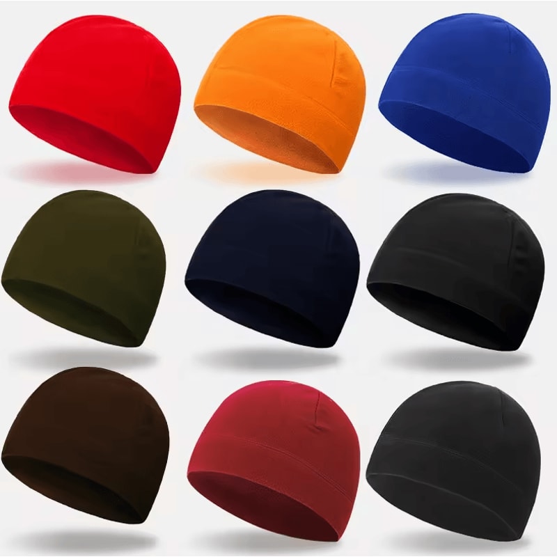 Thermal Fleece Cycling Beanie Windproof Helmet Liner Winter Cap For Outdoor Performance 0