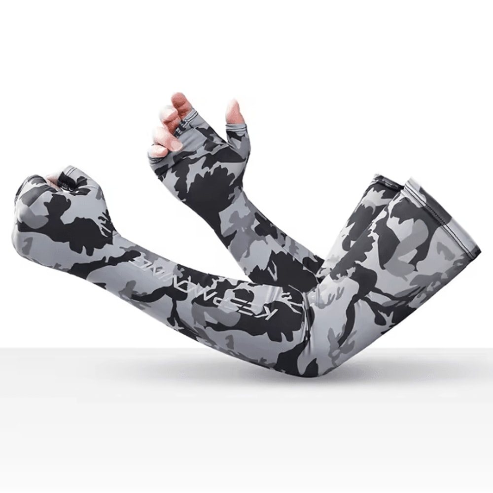 Ice Silk Cooling Arm Sleeves UV Protection Breathable Outdoor Sports Covers 4