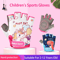 Kids AntiSlip Fingerless Cycling Gloves Breathable Protective Sports Gloves For Active Play 0