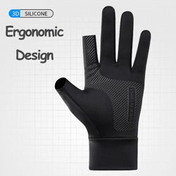 ice silk breathable touchscreen sports gloves – anti-slip summer cycling & fishing gloves