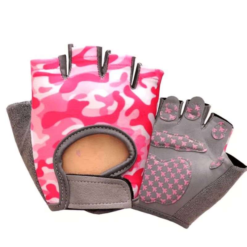 Kids Breathable Fingerless Cycling Gloves AntiSlip Lightweight Sports Protection Gloves 5
