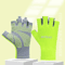 Breathable Ice Silk Fingerless Cycling Gloves AntiSlip Summer Fitness Fishing Gloves 0