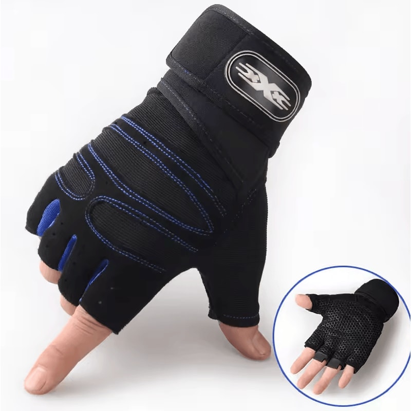 PowerGrip Pro Gym Gloves Shockproof Weight Lifting Gloves With Wrist Support 4