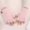 CozyTouch Fuzzy Fingerless Gloves Soft Winter Typing Gloves For Women 3