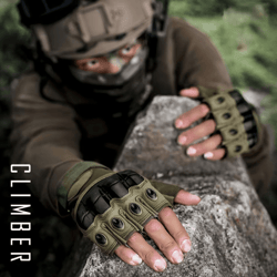 tactigrip half-finger cycling gloves – breathable tactical riding gloves with anti-slip control