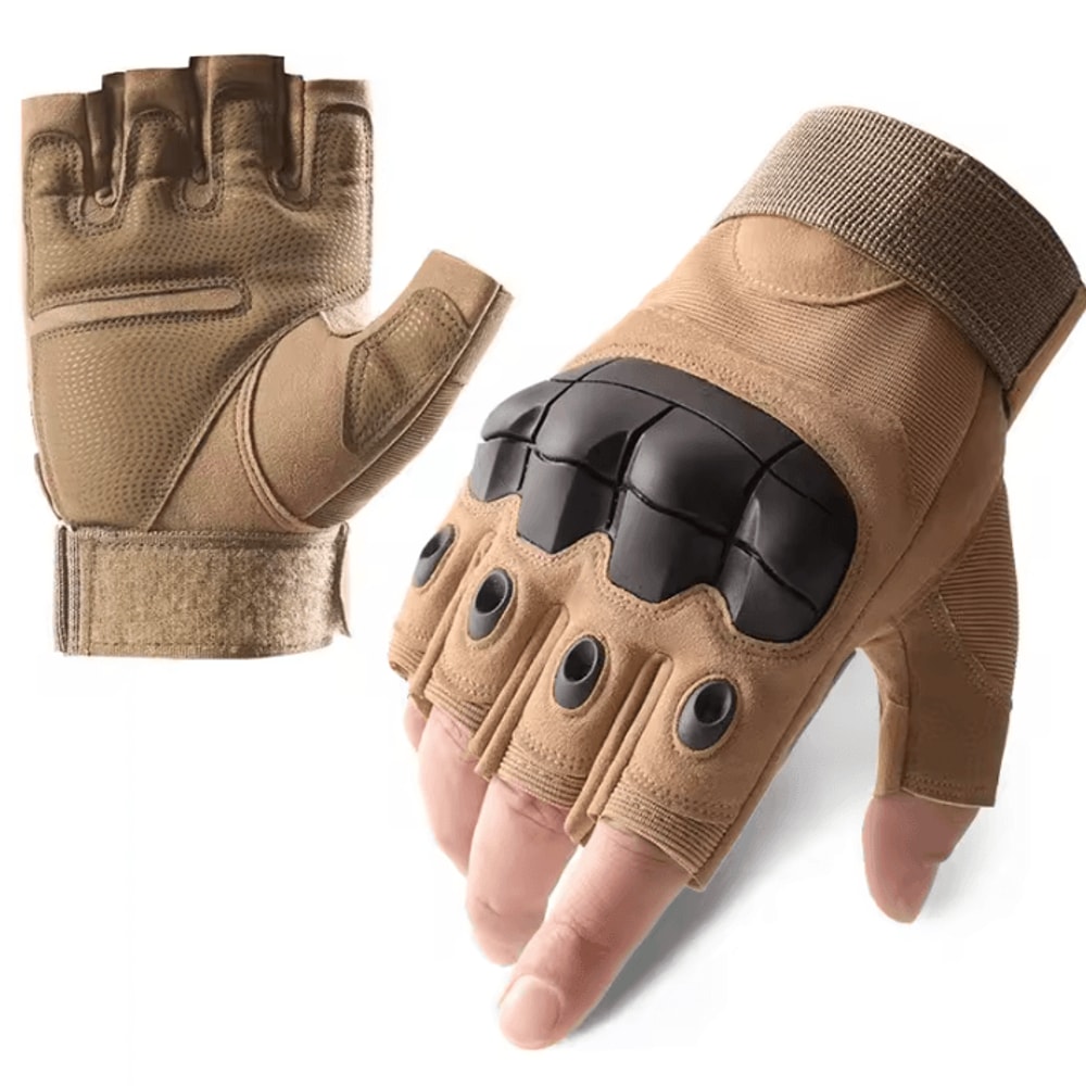 TactiGrip HalfFinger Cycling Gloves Breathable Tactical Riding Gloves With AntiSlip Control 3