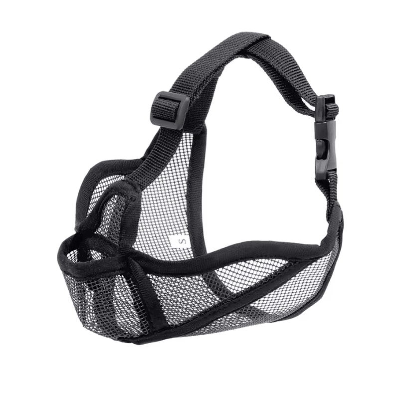 AirComfort Frenchie Muzzle Breathable Short Snout Dog Muzzle For Safe Outdoor Control 3