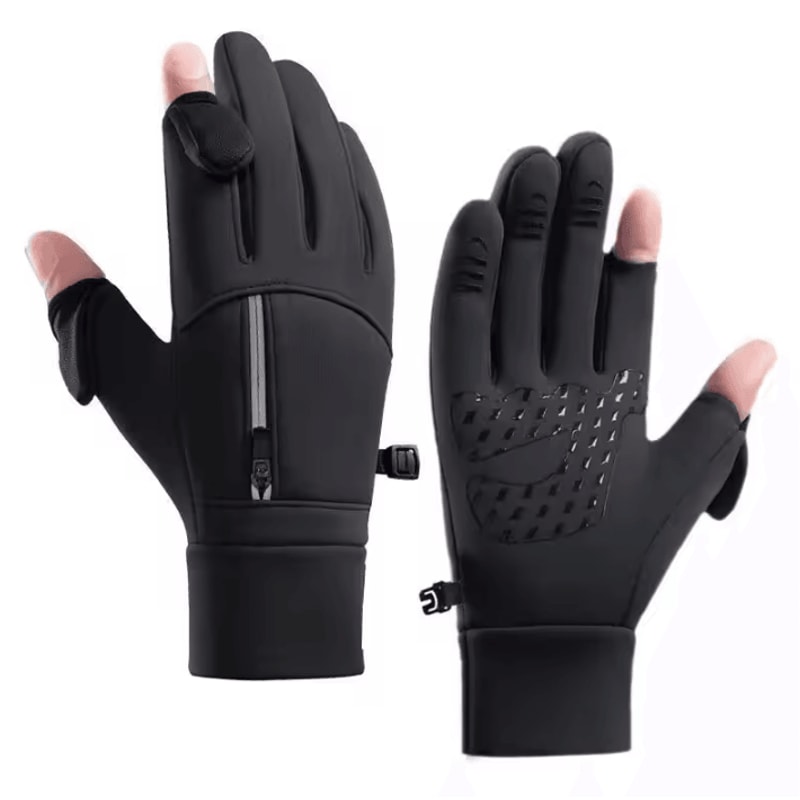 ThermaZip Pro Winter Cycling Gloves Windproof Touchscreen Riding Gloves With Storage Pocket 0