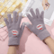 SnuggleBear Kawaii Touchscreen Gloves Cute Embroidered Knit Winter Gloves For Women 2