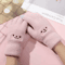 SnuggleBear Kawaii Touchscreen Gloves Cute Embroidered Knit Winter Gloves For Women 4