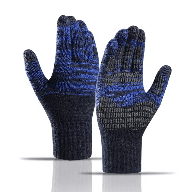 ThermaKnit Touch Gloves Warm FleeceLined Knitted Gloves With Touchscreen Grip 1