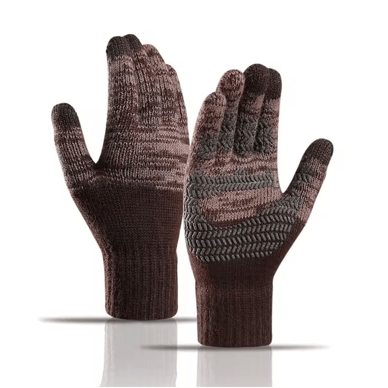 ThermaKnit Touch Gloves Warm FleeceLined Knitted Gloves With Touchscreen Grip 6