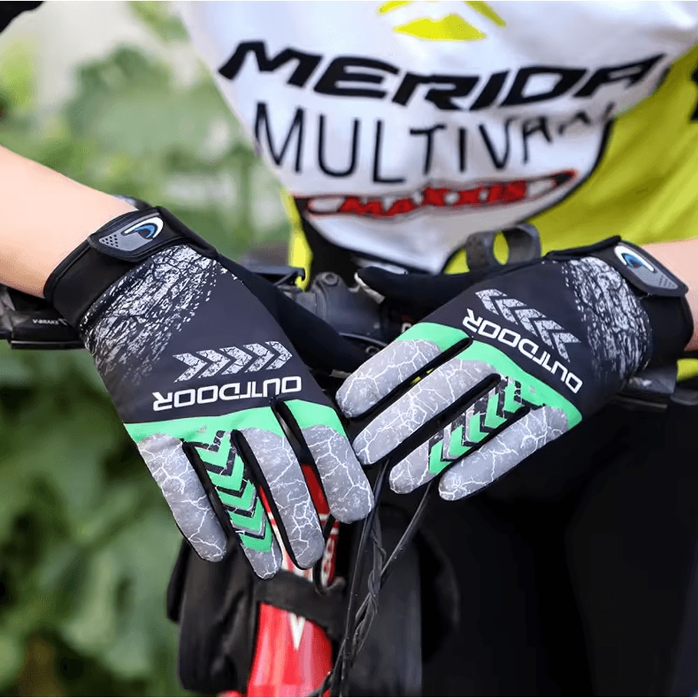 GripForce FullFinger Cycling Gloves AntiSlip Touchscreen Motorcycle Outdoor Adventure Gloves 0