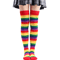 RainbowPop Kawaii KneeHigh Socks Colorful Striped Cosplay Everyday Statement Stockings 3