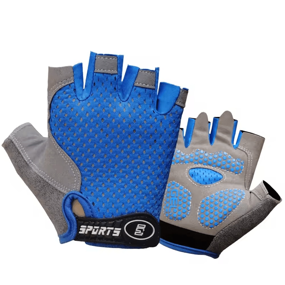 PlayFlex Kids Fingerless Cycling Gloves Breathable AntiSlip Sports Gloves For Active Kids 3