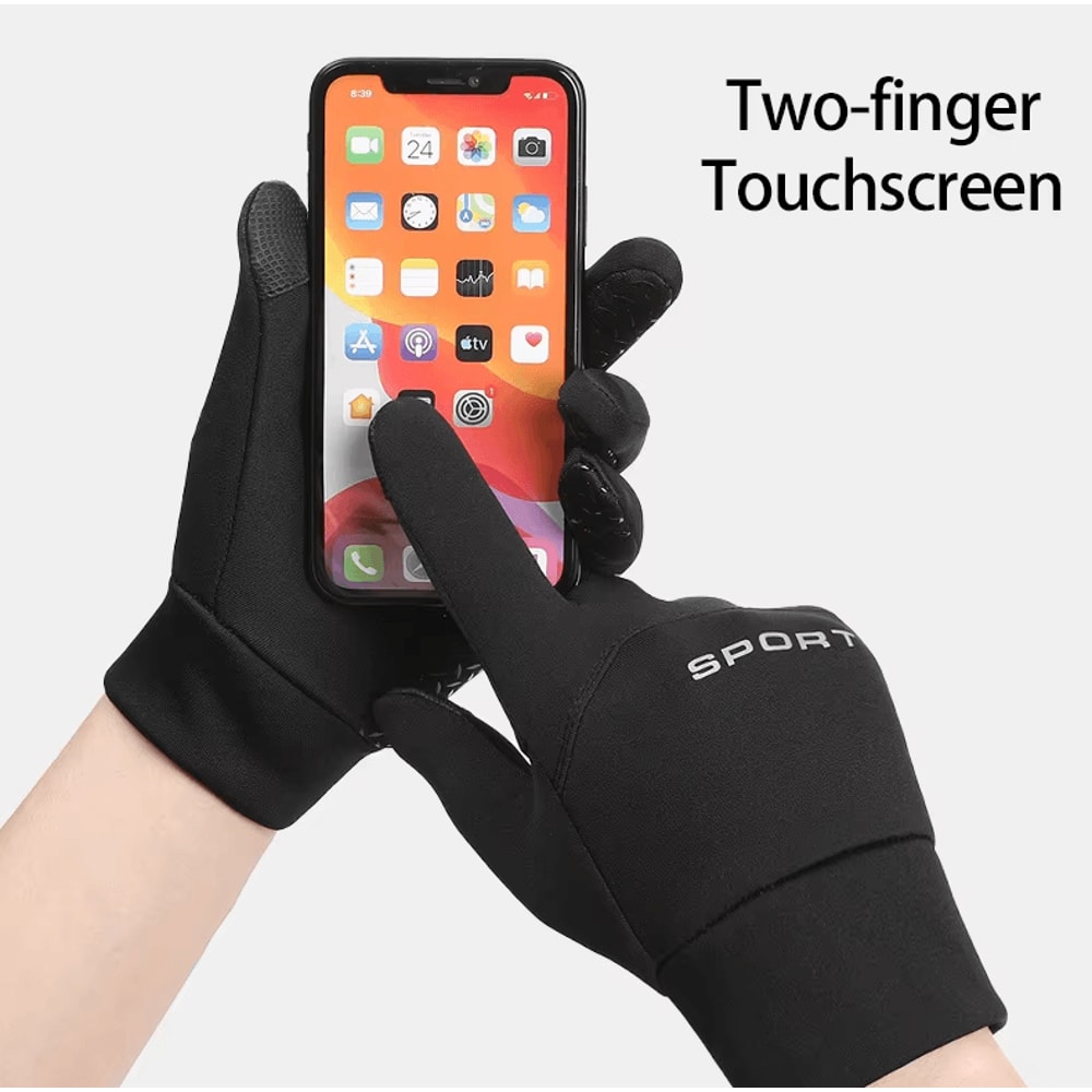 ThermaShield AllWeather Cycling Gloves Windproof WaterRepellent Touchscreen Gloves For Outdoor Per 1