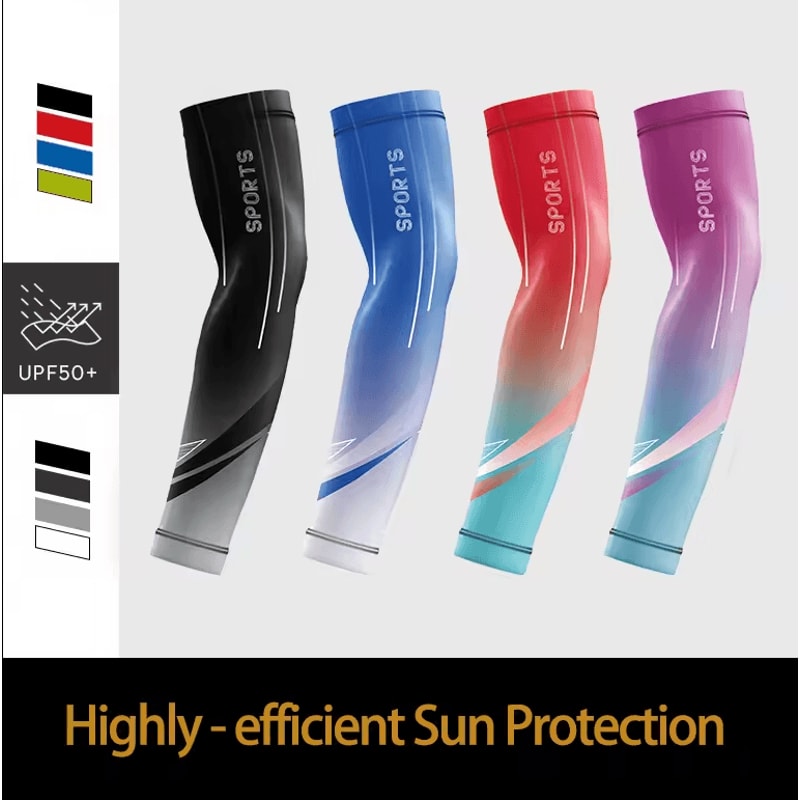 IceFlex UV Cooling Arm Sleeves Breathable Summer Cycling Outdoor Arm Covers 1