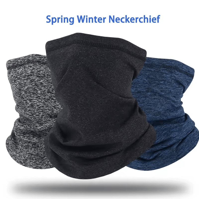 ThermaWrap Winter Motorcycle Neck Scarf Windproof Cycling Bandana MultiUse Face Cover 0