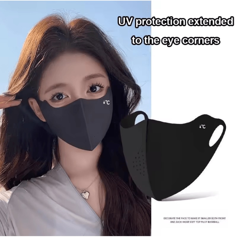 IceSilk Breeze Cooling Face Mask Lightweight UV Protection Cycling Face Cover 1