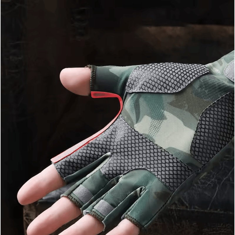 IceGrip Pro Cooling Fishing Gloves Breathable Ice Silk Fingerless Cycling Gloves With UV Protectio 0
