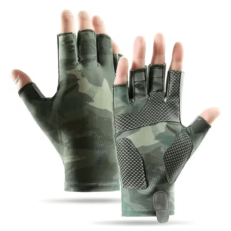IceGrip Pro Cooling Fishing Gloves Breathable Ice Silk Fingerless Cycling Gloves With UV Protectio 3
