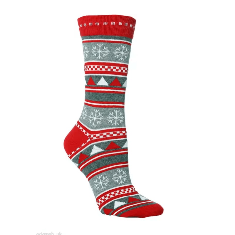 FestiveJoy Elk Christmas Socks Cozy Cotton MidTube Holiday Socks For Men Women 4