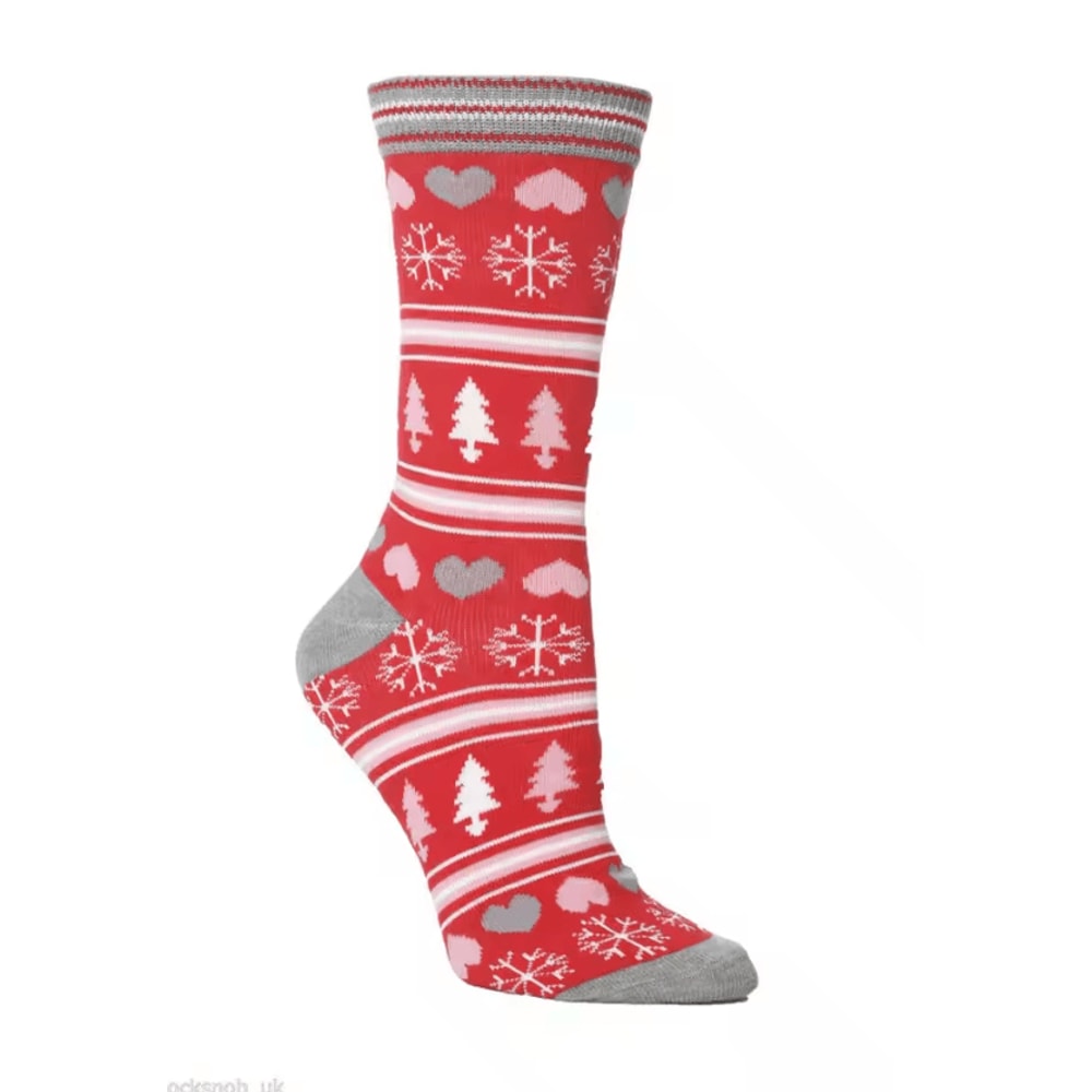 FestiveJoy Elk Christmas Socks Cozy Cotton MidTube Holiday Socks For Men Women 5