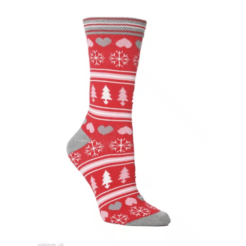 FestiveJoy Elk Christmas Socks Cozy Cotton MidTube Holiday Socks For Men Women 5
