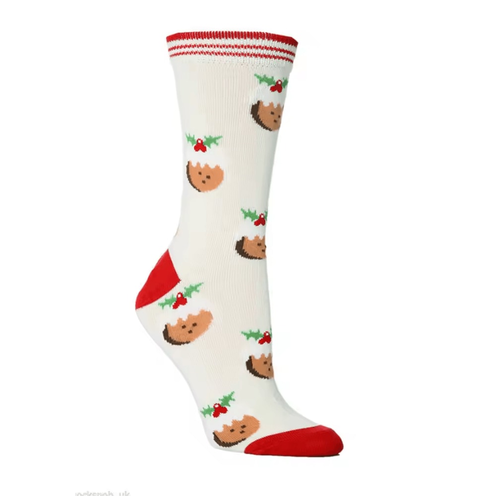 FestiveJoy Elk Christmas Socks Cozy Cotton MidTube Holiday Socks For Men Women 6