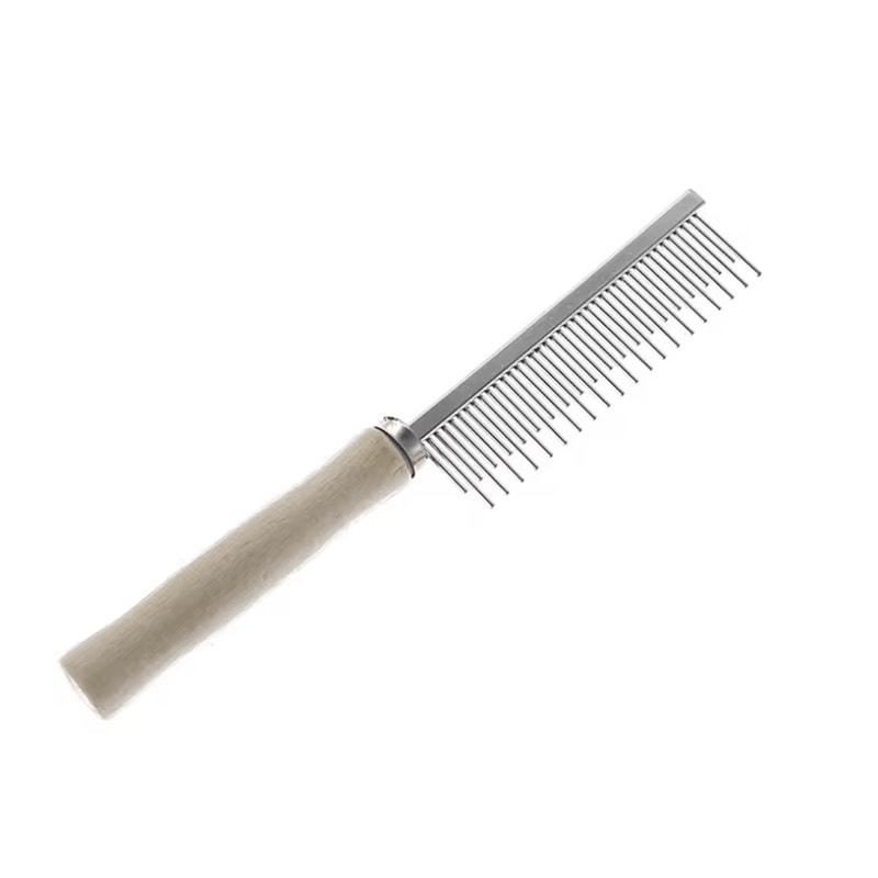 NaturalGrip Wooden Pet Grooming Comb Gentle Hair Remover Brush For Dogs Cats 2