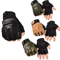 Kids Tactical Half Finger Cycling Gloves AntiSlip Outdoor Sports Grip For Boys Girls 0