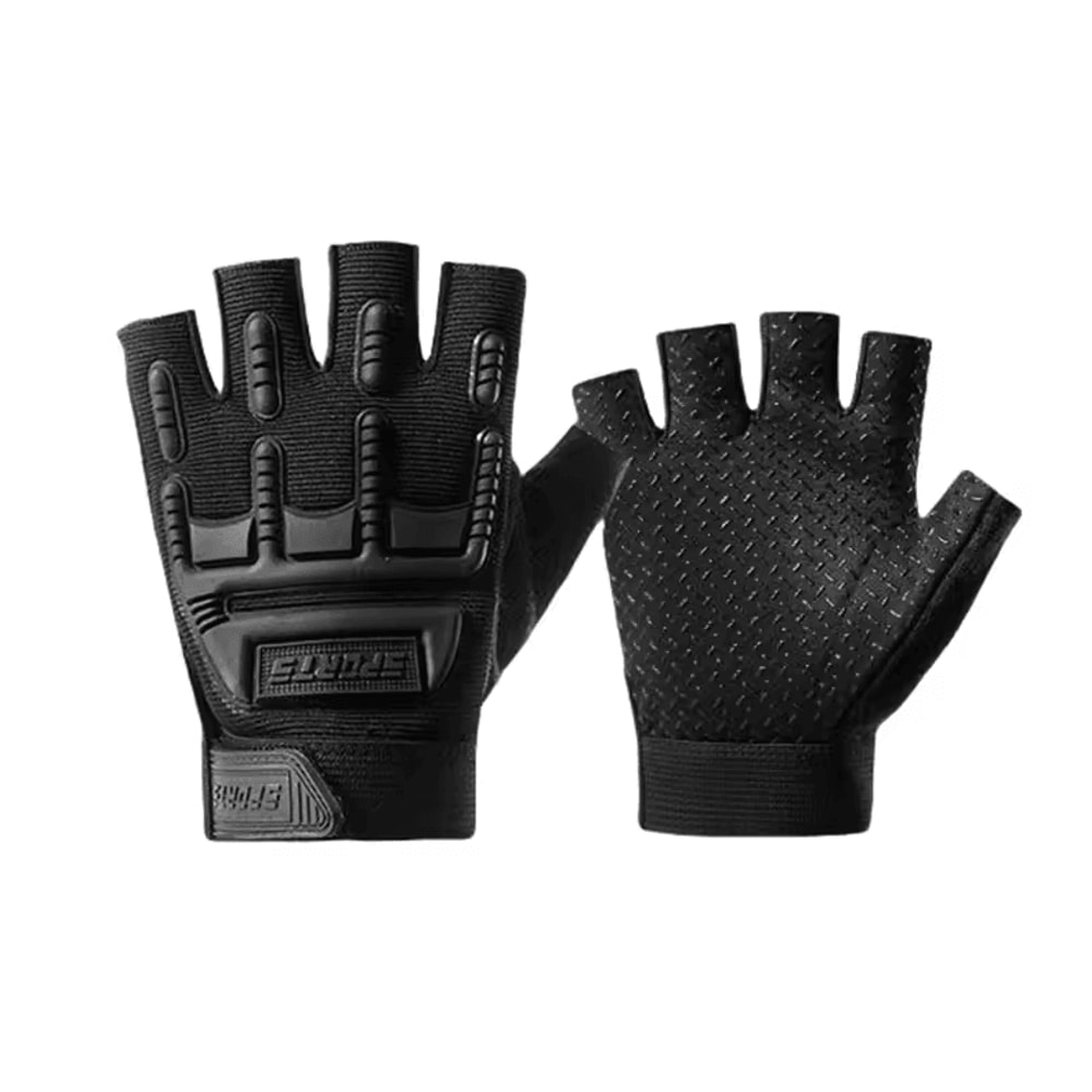 Kids Tactical Half Finger Cycling Gloves AntiSlip Outdoor Sports Grip For Boys Girls 2