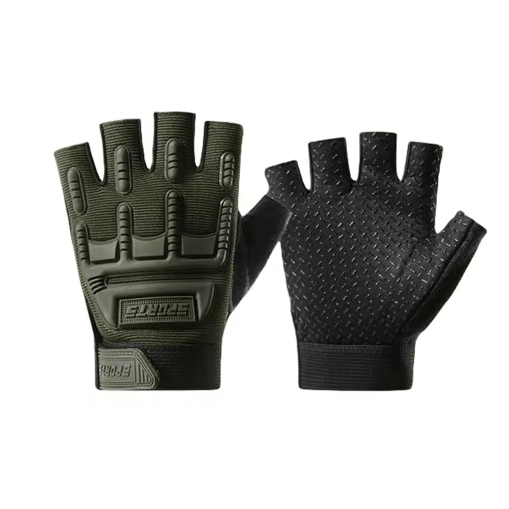 Kids Tactical Half Finger Cycling Gloves AntiSlip Outdoor Sports Grip For Boys Girls 4
