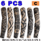 6Piece Cooling Tattoo Arm Sleeves UV Sun Protection Breathable Stretch Covers 5