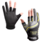 Mens 3Finger Cut Fishing Cycling Gloves Breathable AntiSlip Sun Protection Gear 0