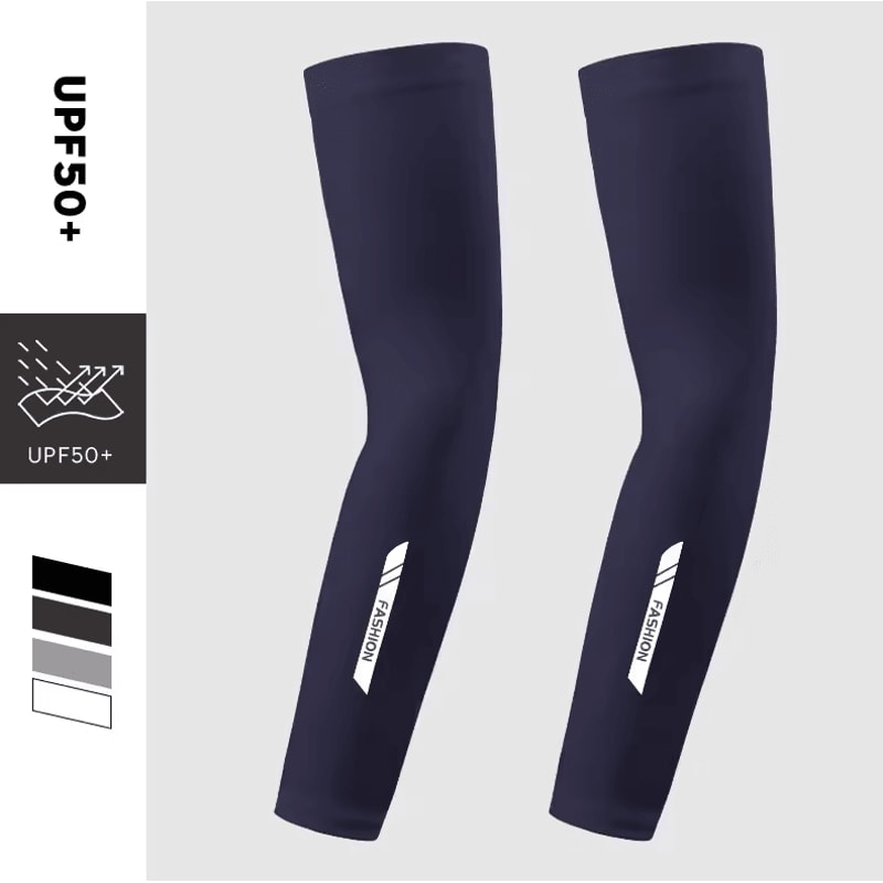 Ice Silk Cooling Arm Sleeves Mens UV Sun Protection Breathable Cycling Outdoor Covers 3
