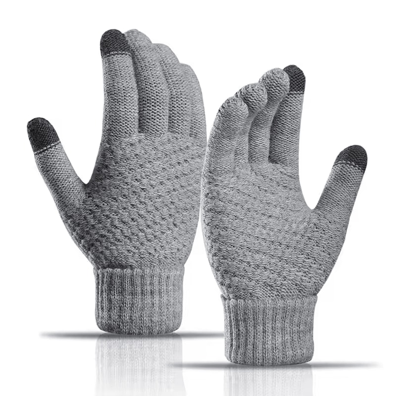 Cute Pineapple Knit Touchscreen Gloves Warm Winter Soft Stretch Gloves For Women 1