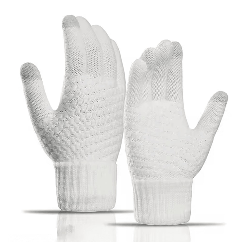 Cute Pineapple Knit Touchscreen Gloves Warm Winter Soft Stretch Gloves For Women 3