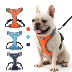 reflective oxford dog harness vest – waterproof no-pull adjustable harness for medium & large dogs