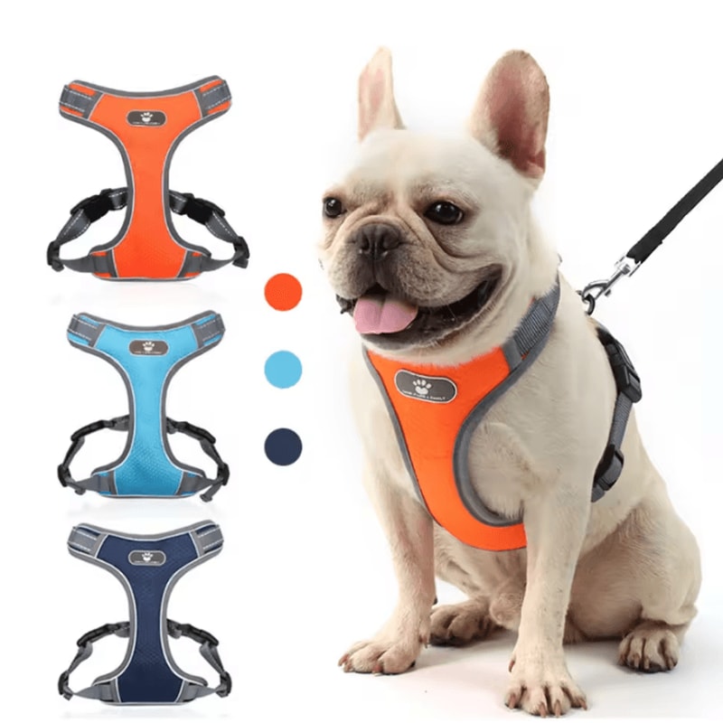 Reflective Oxford Dog Harness Vest Waterproof NoPull Adjustable Harness For Medium Large Dogs 0