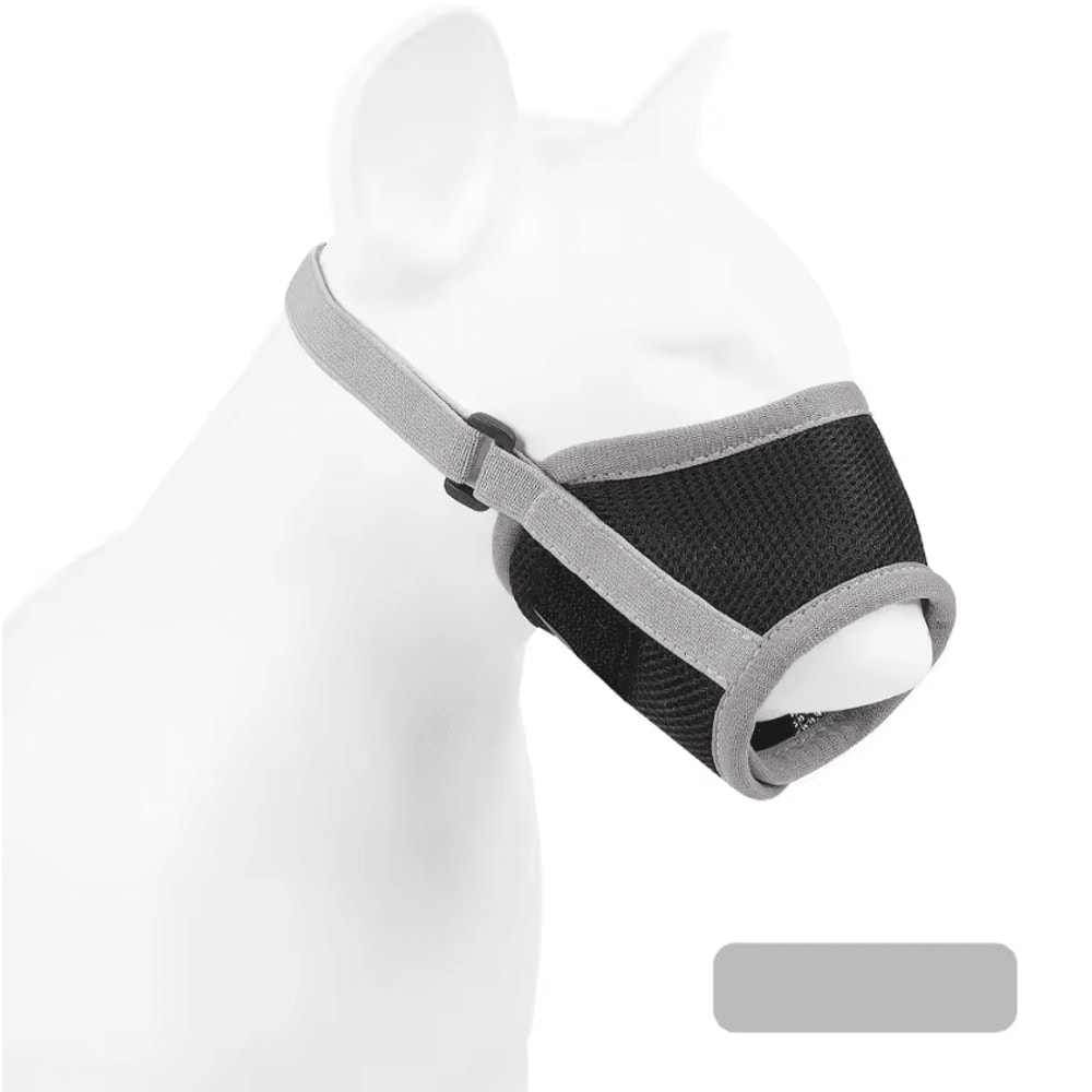 Adjustable Breathable Dog Muzzle Soft Mesh AntiBiting AntiBarking Safety Guard 4