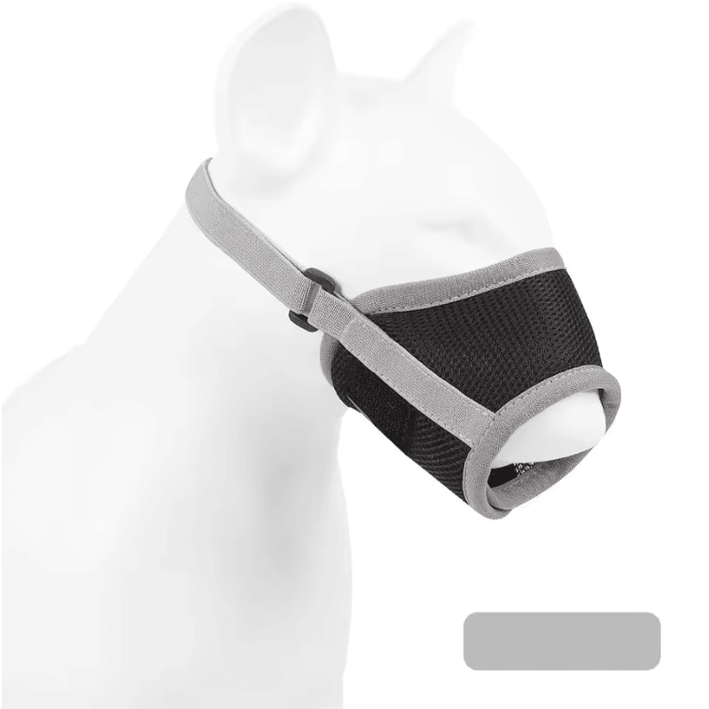 Adjustable Breathable Dog Muzzle Soft Mesh AntiBiting AntiBarking Safety Guard 4