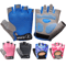 Kids Half Finger Cycling Gloves Breathable AntiSlip Outdoor Sports Gloves For Boys Girls 0