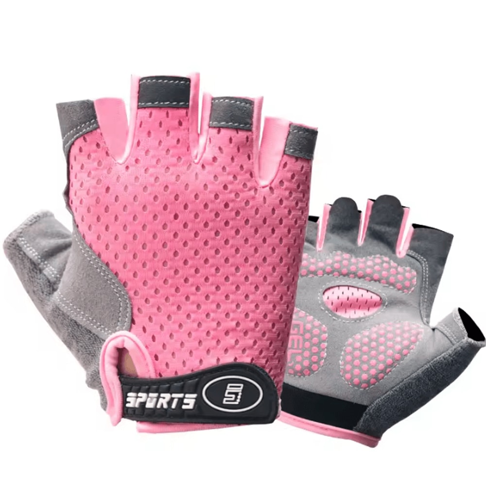 Kids Half Finger Cycling Gloves Breathable AntiSlip Outdoor Sports Gloves For Boys Girls 2