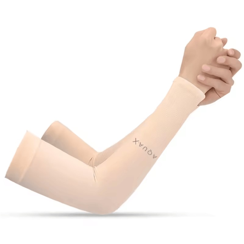 Ice Silk Cooling Arm Sleeves UV Sun Protection Breathable Sports Covers For Men Women 1